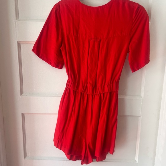 ($380 retail!) Thakoon Scarlet Tie-Front Romper size XS - Picture 7 of 8